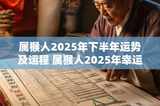 属猴人2025年下半年运势及运程 属猴人2025年幸运色是什么