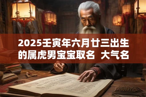 2025壬寅年六月廿三出生的属虎男宝宝取名  大气名字