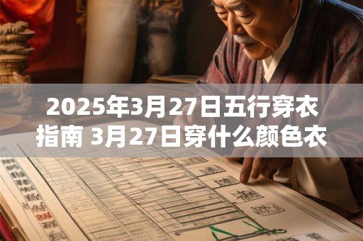 2025年3月27日五行穿衣指南 3月27日穿什么颜色衣服