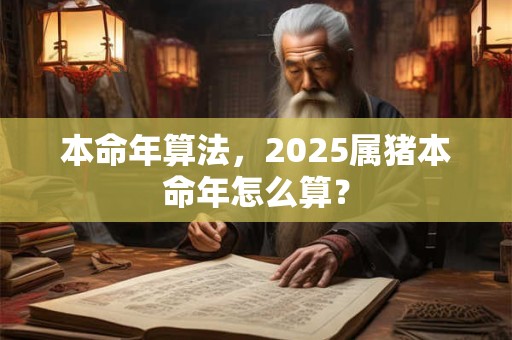 本命年算法,2025属猪本命年怎么算? 本命年算法,2025属猪本命年怎么算?