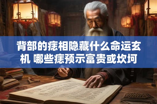 背部的痣相隐藏什么命运玄机 哪些痣预示富贵或坎坷
