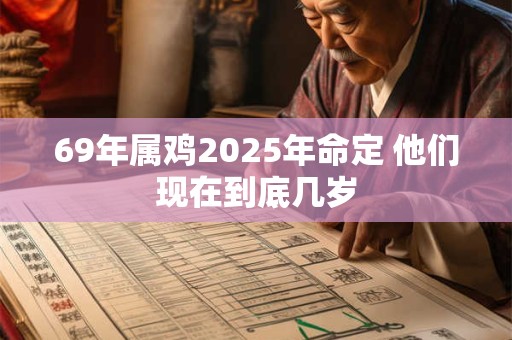 69年属鸡2026年命定 他们现在到底几岁