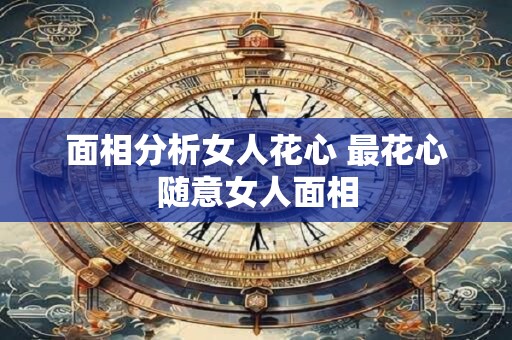 面相分析女人花心 最花心随意女人面相