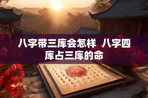 八字带三库会怎样  八字四库占三库的命