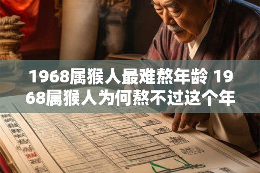 1968属猴人最难熬年龄 1968属猴人为何熬不过这个年龄 1968属猴人最难熬年龄 1968属猴人为何熬不过这个年龄