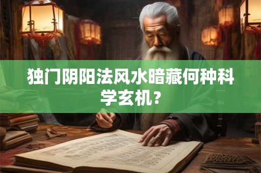 独门阴阳法风水暗藏何种科学玄机？