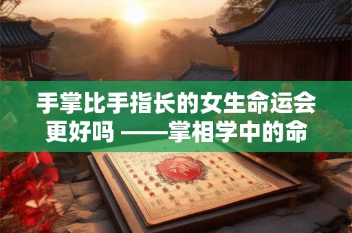 手掌比手指长的女生命运会更好吗 ——掌相学中的命运解析