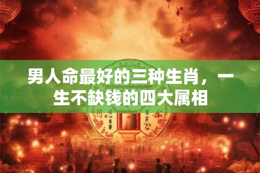 男人命最好的三种生肖，一生不缺钱的四大属相