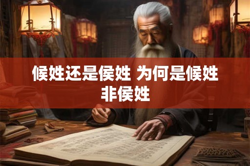 候姓还是侯姓 为何是候姓非侯姓
