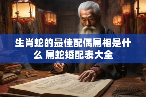 生肖蛇的最佳配偶属相是什么 属蛇婚配表大全
