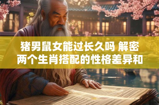 猪男鼠女能过长久吗 解密两个生肖搭配的性格差异和取得和谐的方法