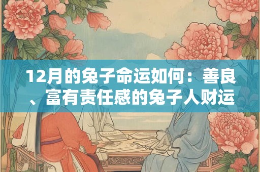 12月的兔子命运如何：善良、富有责任感的兔子人财运事业展望