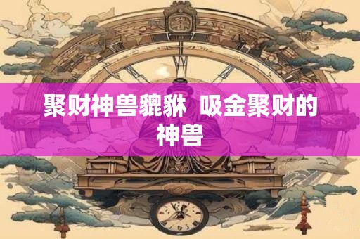 聚财神兽貔貅  吸金聚财的神兽