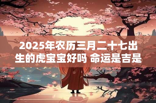 2025年农历三月二十七出生的虎宝宝好吗 命运是吉是凶