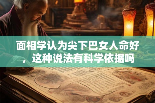 面相学认为尖下巴女人命好，这种说法有科学依据吗