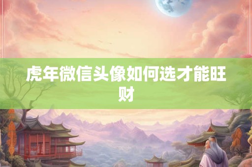 虎年微信头像如何选才能旺财