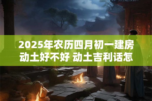 2025年农历四月初一建房动土好不好 动土吉利话怎么说 2025年农历四月初一建房动土好不好 动土吉利话怎么说