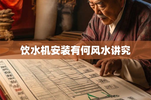 饮水机安装有何风水讲究