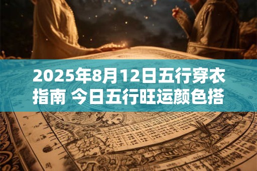 2025年8月12日五行穿衣指南 今日五行旺运颜色搭配