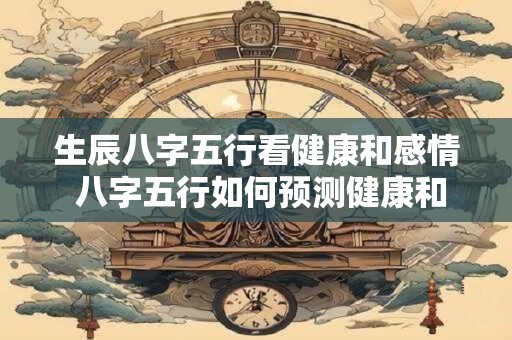 生辰八字五行看健康和感情 八字五行如何预测健康和感情