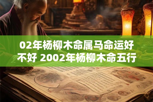 02年杨柳木命属马命运好不好 2002年杨柳木命五行缺什么
