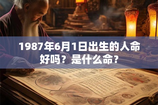 1987年6月1日出生的人命好吗？是什么命？