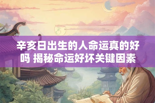 辛亥日出生的人命运真的好吗 揭秘命运好坏关键因素