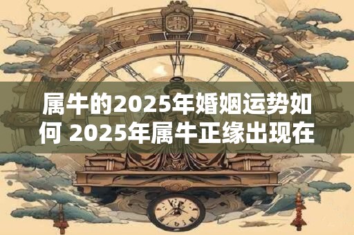 属牛的2025年婚姻运势如何 2025年属牛正缘出现在几月
