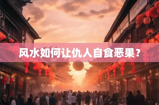 风水如何让仇人自食恶果？