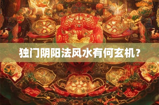 独门阴阳法风水有何玄机？