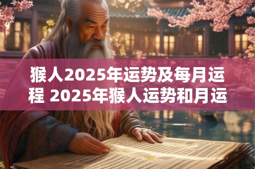 猴人2025年运势及每月运程 2025年猴人运势和月运如何