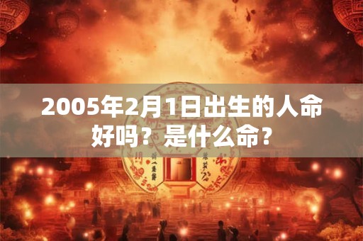 2005年2月1日出生的人命好吗？是什么命？