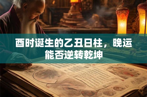 酉时诞生的乙丑日柱，晚运能否逆转乾坤