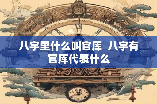 八字里什么叫官库 八字有官库代表什么 八字里什么叫官库 八字有官库代表什么