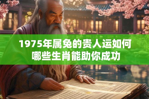 1975年属兔的贵人运如何 哪些生肖能助你成功