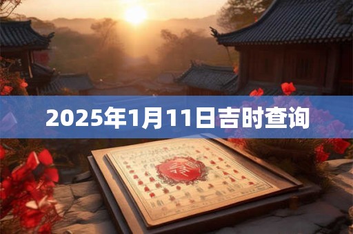 2025年1月11日吉时查询
