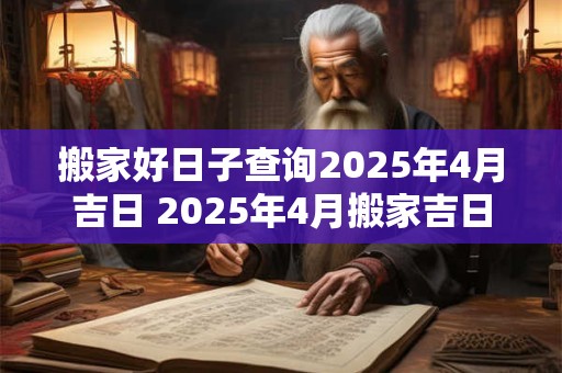 搬家好日子查询2026年4月吉日 2026年4月搬家吉日查询