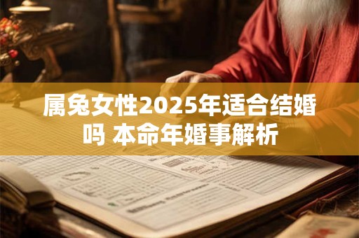 属兔女性2025年适合结婚吗 本命年婚事解析