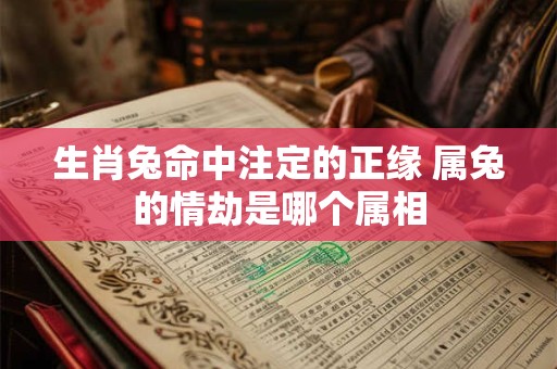 生肖兔命中注定的正缘 属兔的情劫是哪个属相