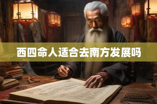 西四命人适合去南方发展吗