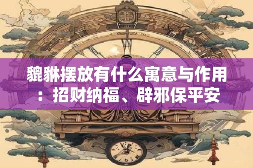 貔貅摆放有什么寓意与作用：招财纳福、辟邪保平安