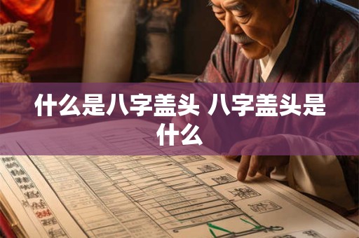 什么是八字盖头 八字盖头是什么 什么是八字盖头 八字盖头是什么