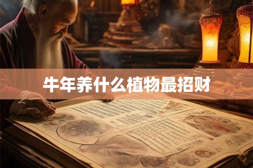 牛年养什么植物最招财