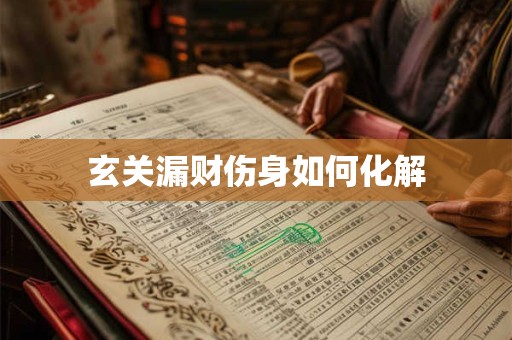 玄关漏财伤身如何化解