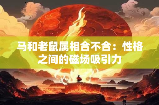 马和老鼠属相合不合：性格之间的磁场吸引力