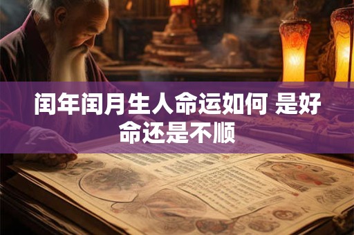 闰年闰月生人命运如何 是好命还是不顺