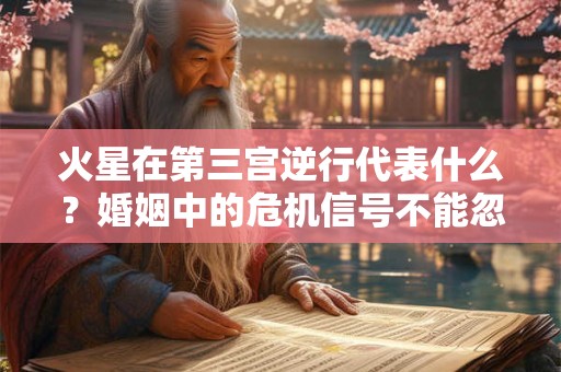 火星在第三宫逆行代表什么？婚姻中的危机信号不能忽视