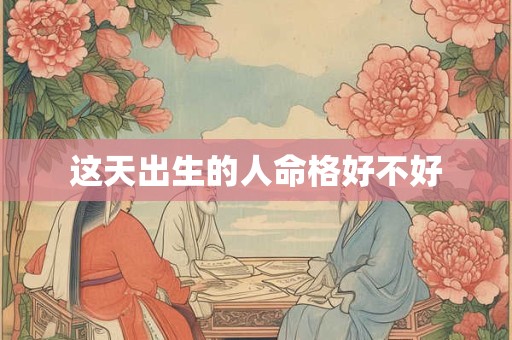 这天出生的人命格好不好
