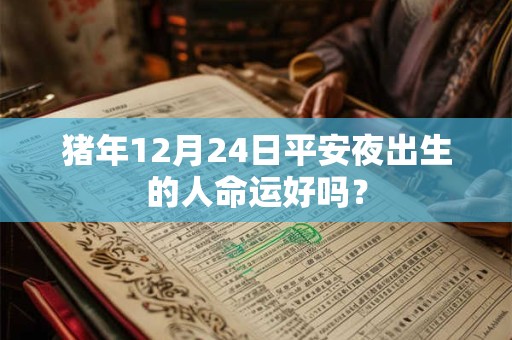 猪年12月24日平安夜出生的人命运好吗? 猪年12月24日平安夜出生的人命运好吗?