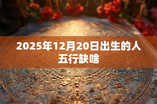 2025年12月20日出生的人五行缺啥